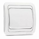 Выключатель СУ 1кл проходной со вставкой (белый) Mimoza MAKEL