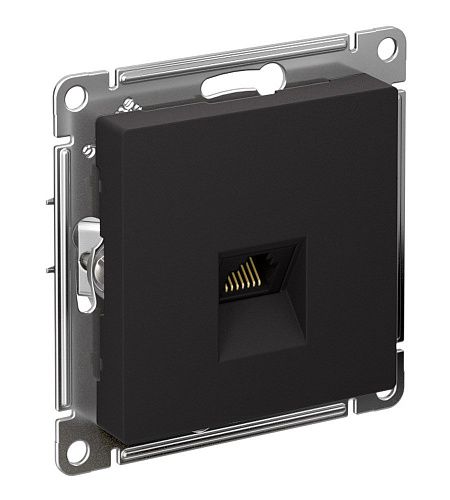 Розетка PC RJ45 категория 5е (карбон) ATLASDESIGN SE