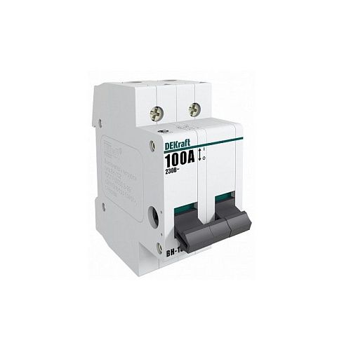 Выключатель нагрузки 2п 100А ВН-102 модульный DEKraft (17008DEK)