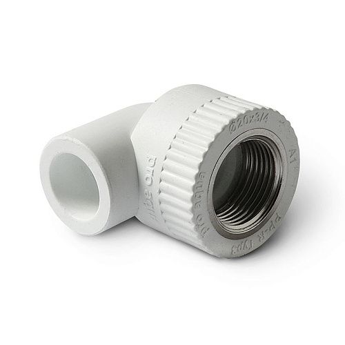 Угольник PP-R комбинированный ВР 25-1/2" (белый) PROAQUA