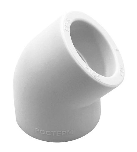 Уголок PP-R 45° РОСТерм профи 25 мм белый