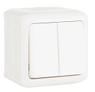 Выключатель 2кл 10А IP44 (белый) Quteo Legrand (782302)