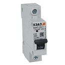 Автоматический выключатель 1п C63 4.5кА ВА47-29-1С63-УХЛ3 КЭАЗ (318207)