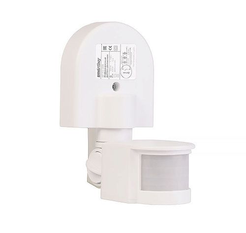 Датчик движения настенный sbl-ms-008 1200Вт 180˚ 12м IP44 белый Smartbuy