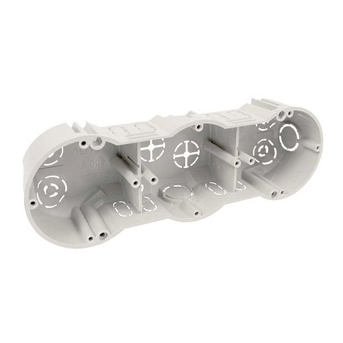 Коробка приборная для кирпичных и бетонных стен СУ 213х71х45мм 3 местная IP20 KP(L) 64/3 (KA) KOPOS 8595057632714