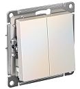 Переключатель 2кл перекрестный 2х схема 7 10АХ (жемчуг) ATLASDESIGN SE