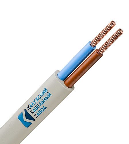 Шнур бытовой ШВВП 2х0.5 Калужский кабельный завод (ККЗ) (ГОСТ)