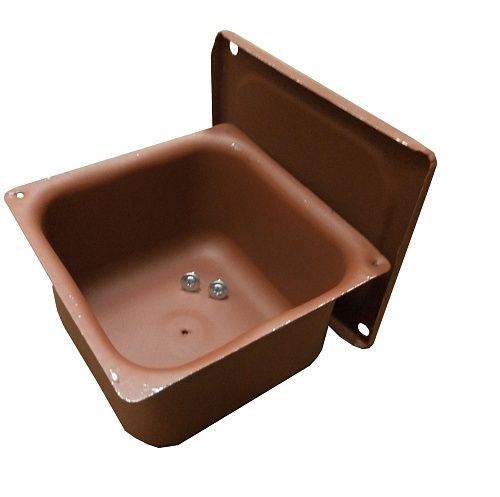 Коробка распаячная ОУ 150х150х90мм металлическая с крышкой IP31 У-995 (корич/сер) Электрофидер/TDM