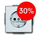 BJE Розетка з/шт 2Р+E 10/16А Solo/Future (серебристо-алюминиевый) (2011-0-6213) УЦЕНКА BJE Розетка з/шт 2Р+E 10/16А Solo/Future (серебристо-алюминиевый) (2011-0-6213) УЦЕНКА