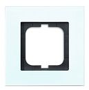 BJE 1754-0-4250 Рамка 1 пост CARAT (белое стекло) АВВ