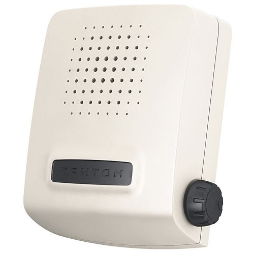 Звонок проводной Сверчок СВ-04Р электронный гонг с регулятором 220В (белый) Тритон