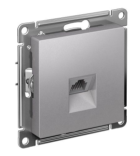 Розетка PC RJ45 категория 5е (алюминий) ATLASDESIGN SE