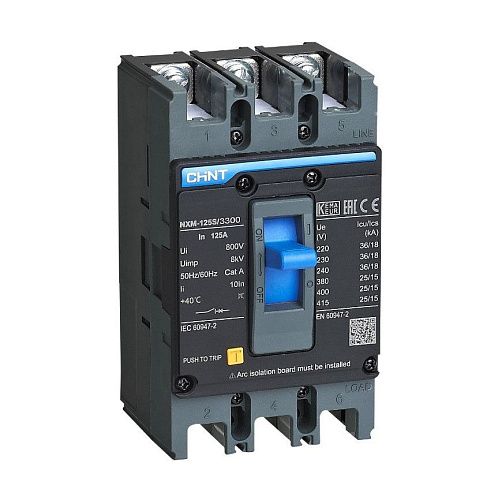 Автоматический выключатель 3п С40A 25кА NXM-125S CHINT (844301)