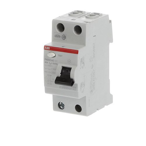 Устройство защитного отключения 2п 40А 30мА тип AC FH202 AC-40/0.03 6кА ABB