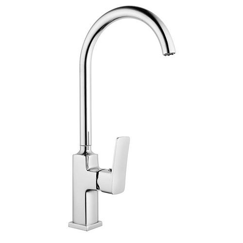 Смеситель кухня MELODIA Etude картридж д.25мм высокий R-излив 22.5см БЕЗ ПОДВОДКИ MDV30015