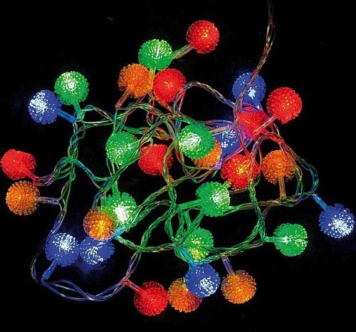 Гирлянда светодиодная Ежики 40L 4м 220в мультиколор