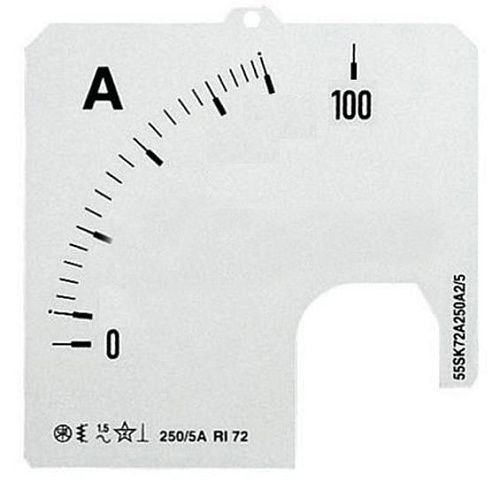 Шкала для амперметра AMT 1/A1 100А ABB (16070671)