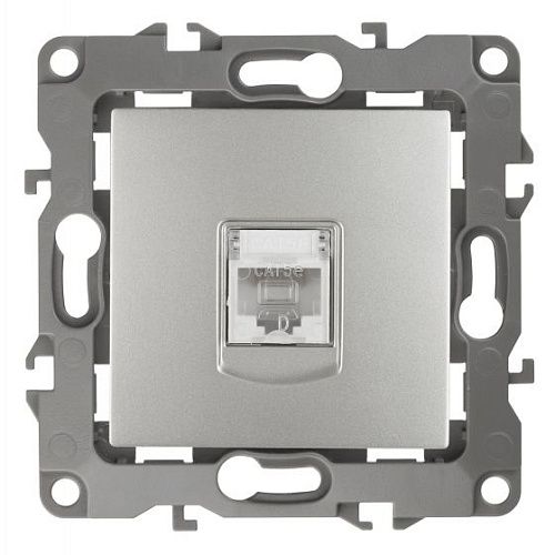 Розетка PC RJ45 (алюминий) Эра12 ЭРА (12-3107-03)