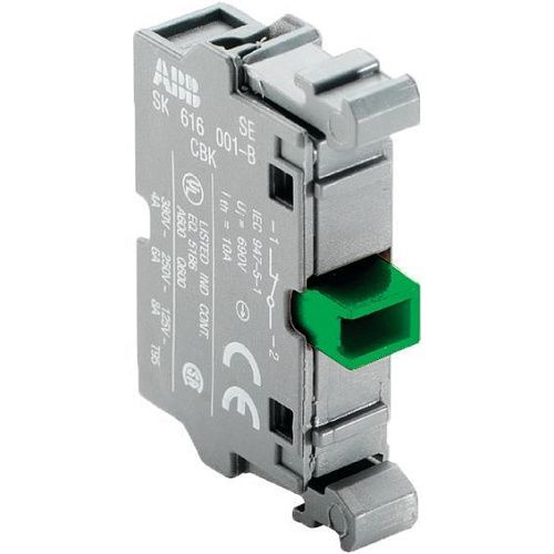Контактный блок МСВ-10 для щитового монтажа 1НО для кнопок ABB