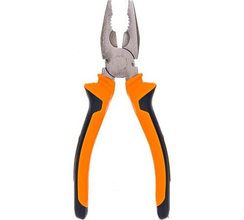 Плоскогубцы (пассатижи)180мм.никелированные двухкомпонентные рукоятки Вихрь 73/6/3/7