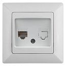 Розетка PC RJ45 (белый) Intro Solo ЭРА (4-303-01)