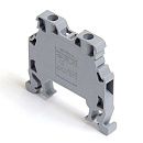 Клеммник на DIN-рейку 2.5мм2 MRK 2.5S (серый) (0902) ONKA