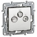 Розетка TV/R/SAT звезда 2дБ 0-2400мГц (белый) Etika Legrand (672256) Розетка TV/R/SAT звезда 2дБ 0-2400мГц (белый) Etika Legrand (672256)