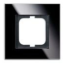 BJE 1754-0-4322 Рамка 1 пост CARAT (черное стекло) АВВ (1754-0-4322)