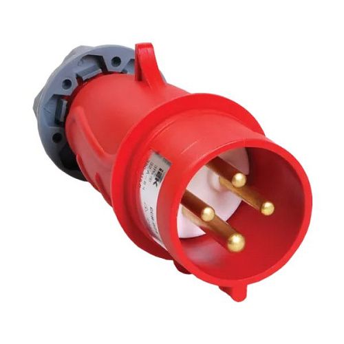 Вилка ССИ-024 32А-6ч/380-415В 3Р+РЕ IP44 переносная MAGNUM ИЭК 