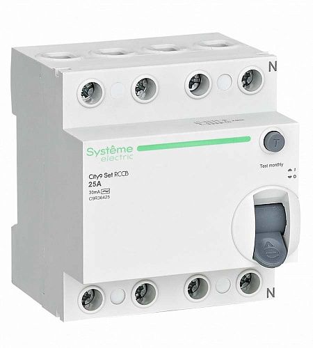 Устройство защитного отключения 25А 4п 30мА тип AC City9 Set SE (C9R36425)