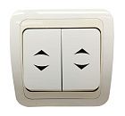 Выключатель СУ 2кл проходной со вставкой (белый) Mimoza MAKEL УЦЕНКА