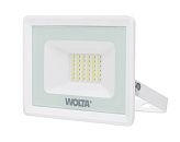Прожектор светодиодный WFL-30W/06W 30Вт 5700K 2700Лм IP65 Wolta белый