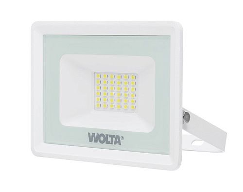 Прожектор светодиодный WFL-30W/06W 30Вт 5700K 2700Лм IP65 Wolta белый