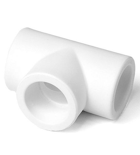 Тройник PP-R 25 (белый) PROAQUA