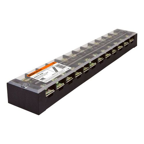 Блок зажимов контактный винтовой 12 пар 15А ТВ-1512L TDM