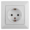 Розетка 2P+E Schuko 16А (белый) Intro Solo ЭРА (4-202-01)
