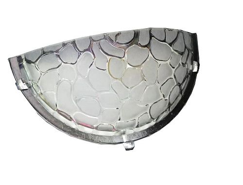 Светильник накаливания настенно-потолочный Аппиа 5095 1хЕ27 Ø300мм IP20 Декор полукруг прозрачный