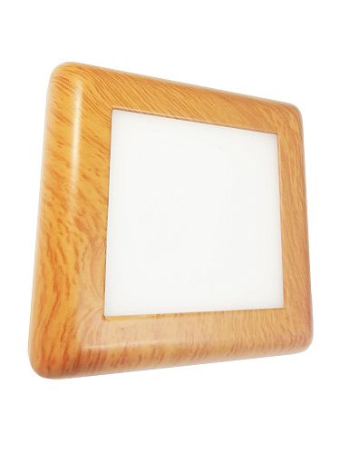 Светильник светодиодный накладной 6Вт 4000К 450Лм 120х120мм IP41 Mega Light дуб квадрат