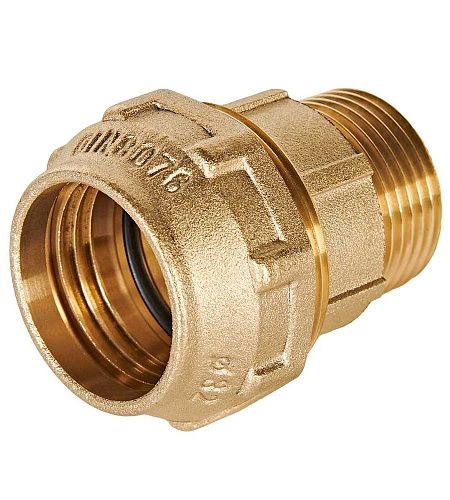 Муфта с наружной резьбой 32x 1 латунь BELAMOS MUK32х1