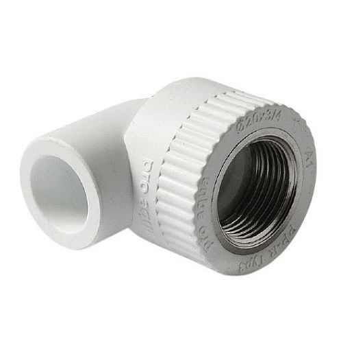 PP-R Угольник PROAQUA комбинированный ВР Белый 32-1