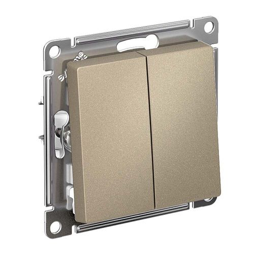 Выключатель 2кл схема 5 10АХ (шампань) ATLASDESIGN SE