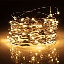 Гирлянда светодиодная Капля 230В 10м 8 режимов IP44 прозрачный провод