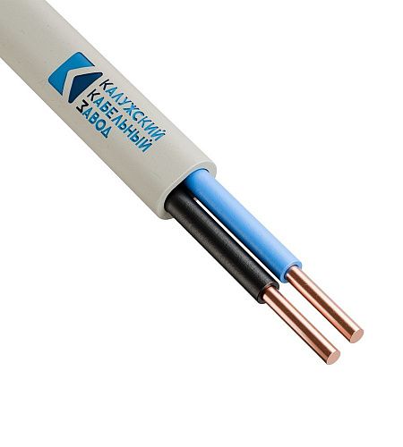 Провод бытовой ПБВВ 2х1.5 Калужский кабельный завод (ККЗ) (ТУ по ГОСТ)