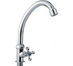 Смеситель для кухни гайка керамика МОНО LEDEME L4108 цинк (Гарантия 1 год)