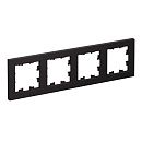 Рамка 4 поста универсальная (карбон) ATLASDESIGN SE