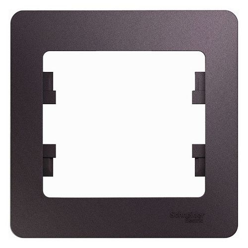 SE Рамка 1 постовая (графит) (GLOSSA)