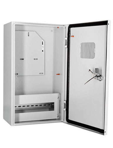 Щит учета навесной ЩУ-3 12 модулей + 3ф счетчик 505х300х200мм без сальников Øотв.32мм IP54 MECAS