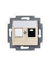 Розетка PC RJ45 категория 5e + заглушка (слоновая кость) Levit ABB Розетка PC RJ45 категория 5e + заглушка (слоновая кость) Levit ABB