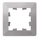 Рамка 1 пост (алюминий/дымч. черный) ATLASDESIGN AIR SE