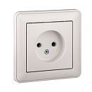 Розетка СУ без заземления в сборе (белый) W59 SE